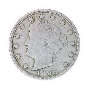  1896 Liberty Head / V Nickel 