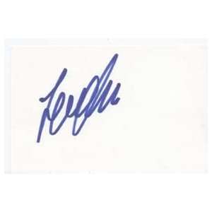 LENA OLIN Signed Index Card In Person