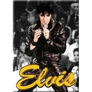  Elvis In Leather Jacket Magnet 25671E
