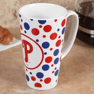   Phillies 16oz. Polka Dot Ceramic Latte Mug