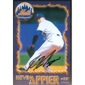  Kevin Appier Autographed/Hand Signed postcard 3x5.5 (New 