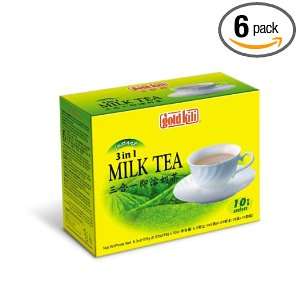 Gold Kili Instant 3 in 1 Milk Tea # 491, 6.3 Ounce (Pack of 6)  