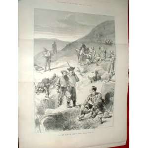  On LaingS Neck Transvaal War Antique Print 1881