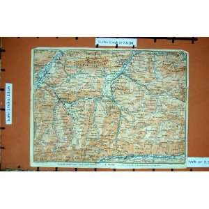  MAP 1927 TYROL KUFSTEIN KITZBUHEL MITTERSILL MOUNTAINS 
