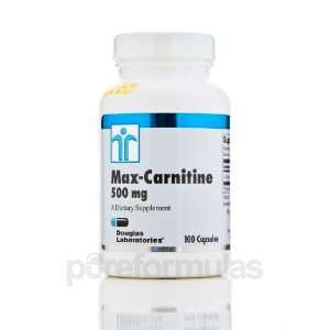  Douglas Laboratories Max Carnitine 500mg 100 Capsules 