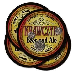  KRAWCZYK Family Name Beer & Ale Coasters: Everything Else