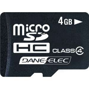  Dane Elec 4GB Micro SD Flash Card: Computers & Accessories