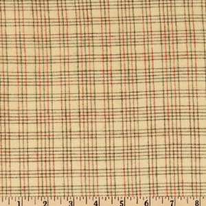 Peppermint & Holly Yarn Dyed Brushed Cotton Flannel Plaid Honey Fabric 