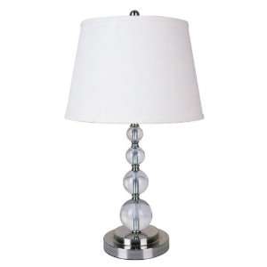  Crystal Table Lamp   Chrome  Set of 2: Kitchen & Dining