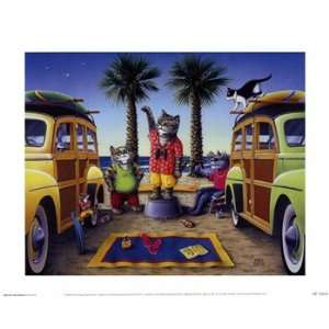 Kool Kat Surf Report   Poster by Don Roth (11.75x9.5 