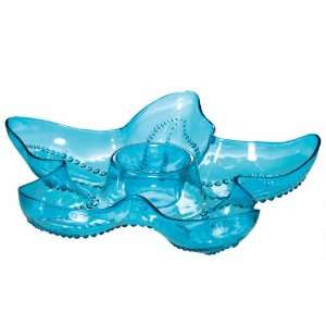   Lets Party By Amscan Blue Starfish Chip & Dip Tray 