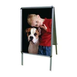    Aluminum A Frame Poster Stand   Double Sided: Office Products