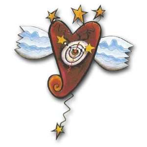    Heart Love Wings Wall Clock by Allen Studio Designs