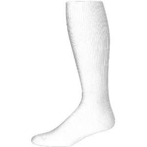 Youth Athletic Knee Length Soccer Tube Sock WHITE YOUTH (TUBE SOCK 