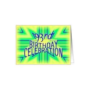    93rd Birthday Party Invitation Bright Star Card: Toys & Games
