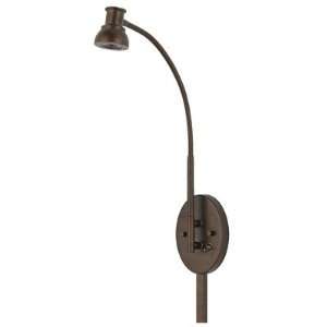   : Bronze Adjustable LED Plug In Swing Arm Wall Lamp: Home Improvement