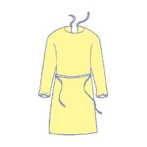  YELLOW Isolation Gown with Elastic Wrists, Neck and Waist Ties 