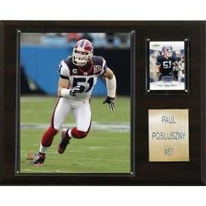  Buffalo Bills Paul Posluszny 12x15 Player Plaque: Sports 