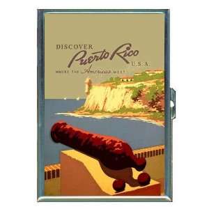 Puerto Rico 1930s WPA Poster ID Holder, Cigarette Case or Wallet: MADE 