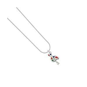 Paint Palette Snake Chain Charm Necklace [Jewelry]