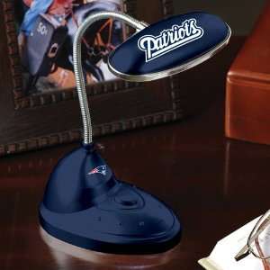    New England Patriots Navy Blue LED Desk Lamp: Sports & Outdoors