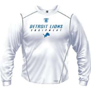  Detroit Lions  White  Speedwick Performance Long Sleeve 