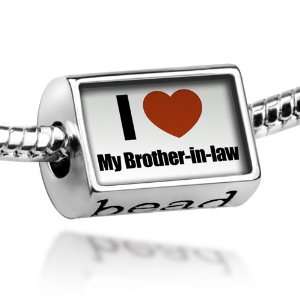 Beads I Love My Brother in law   Pandora Charm & Bracelet Compatible