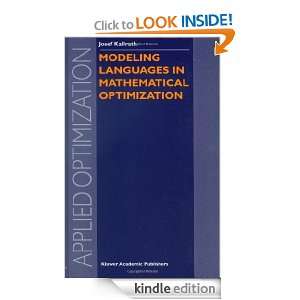 Modeling Languages in Mathematical Optimization (Applied Optimization 