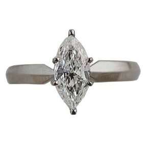  1.62 Carat Marquise Cut Diamond Engagement Ring HVS2 