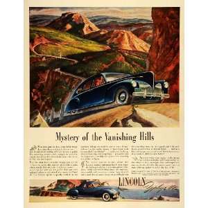  1941 Ad Lincoln Motor Car Division Ford Co Blue Zephyr V 