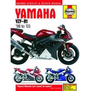  Haynes Manual   Yamaha YZF R1 1998 2003: Automotive