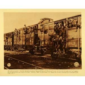 1920 Rotogravure WWI Hommes 40 Chevaux 8 Side Door Palace 