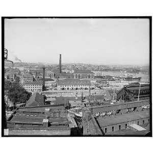  Birds eye view of Navy Yard,Charlestown,Mass.