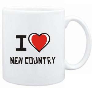  Mug White I love New Country  Music