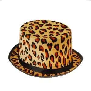  One Adult Size Leopard Print Top Hat Toys & Games