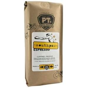 PTs Coffee   Southpaw Espresso Coffee Beans   1 lb:  