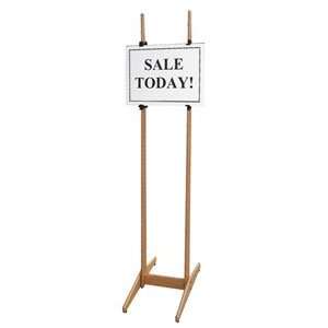 Xylem Two Sided Display Easel   Two Sided Display Easel, Natural Oak 