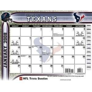 Houston Texans 2009 22 x 17 Desk Calendar  Sports 