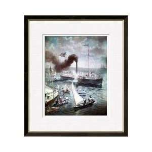  Fultons Triumph The Clermont 1807 Framed Giclee Print 