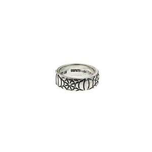   : Spiderman Silver Tone/Black Web Band Ring Size 6.5: Everything Else