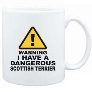   White  WARNING : DANGEROUS Scottish Terrier  Dogs: Sports & Outdoors