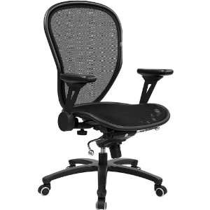 Back Professional Super Mesh Chair Featuring Solid Metal Construction 