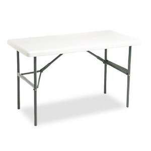   Series Resin Folding Table 48W X 24D X 29H Platinum