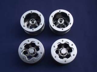 Silver 2.2 size alloy beedlock wheel for rc cars  4 pcs  