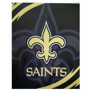 NFL Licensed New Orleans Saints Plush Blanket Queen Size  