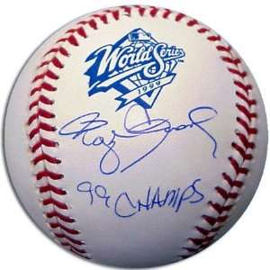   York Yankees Autographed 1999 World Series Baseball: Sports & Outdoors