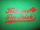kiss me im irish funny st. patricks day t shirt