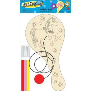 Craft n Play Paddle Ball Kit: Pony: Arts, Crafts & Sewing