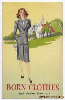 LINEN Ad BORN CLOTHES WOMENS SUITS   1944  
