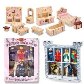   : Melissa & Doug Deluxe Wooden Folding Princess Castle: Toys & Games
